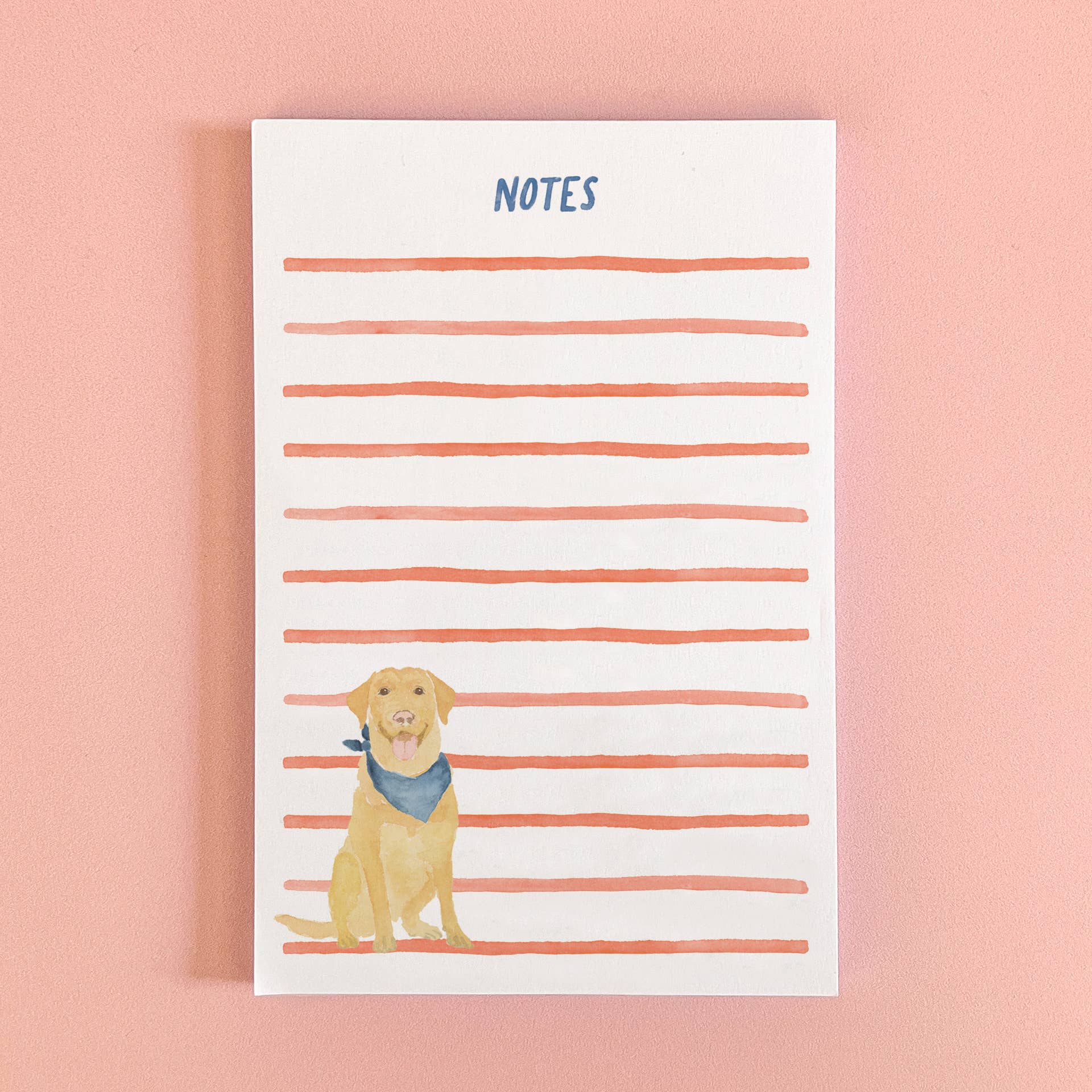 Americana Dog Notepad | Yellow Lab Notepad | Dog Notepad