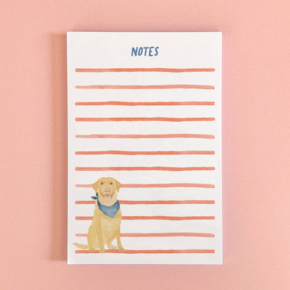 Americana Dog Notepad | Yellow Lab Notepad | Dog Notepad