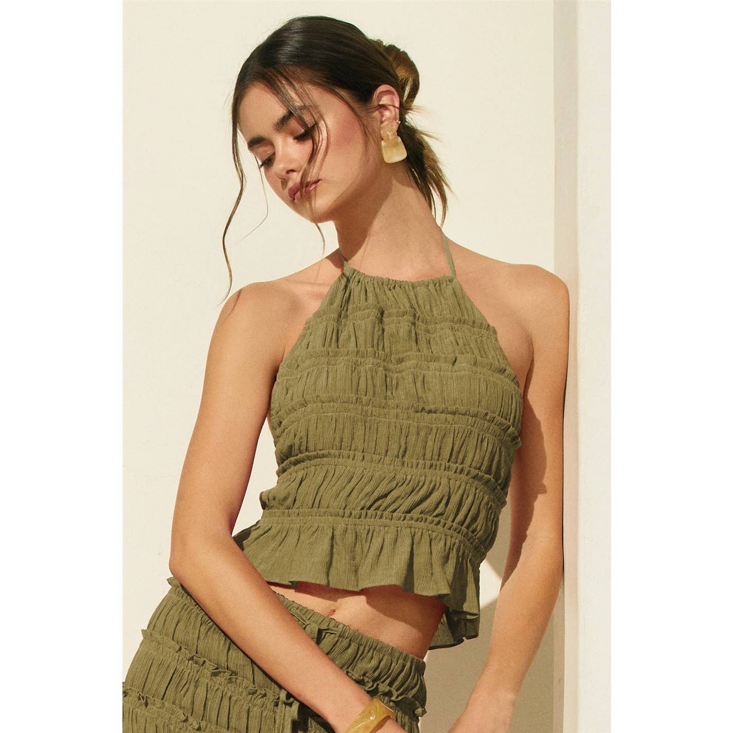 Endless Shore Open Back Smocked Halter Top - Salt &amp; Creek