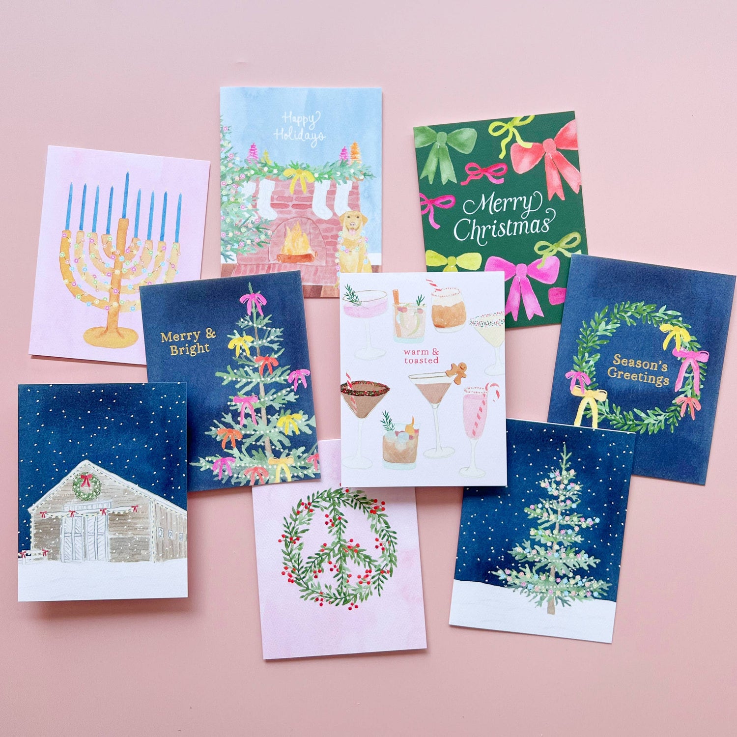 Festive Menorah Greeting Card