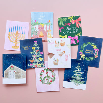 Festive Menorah Greeting Card