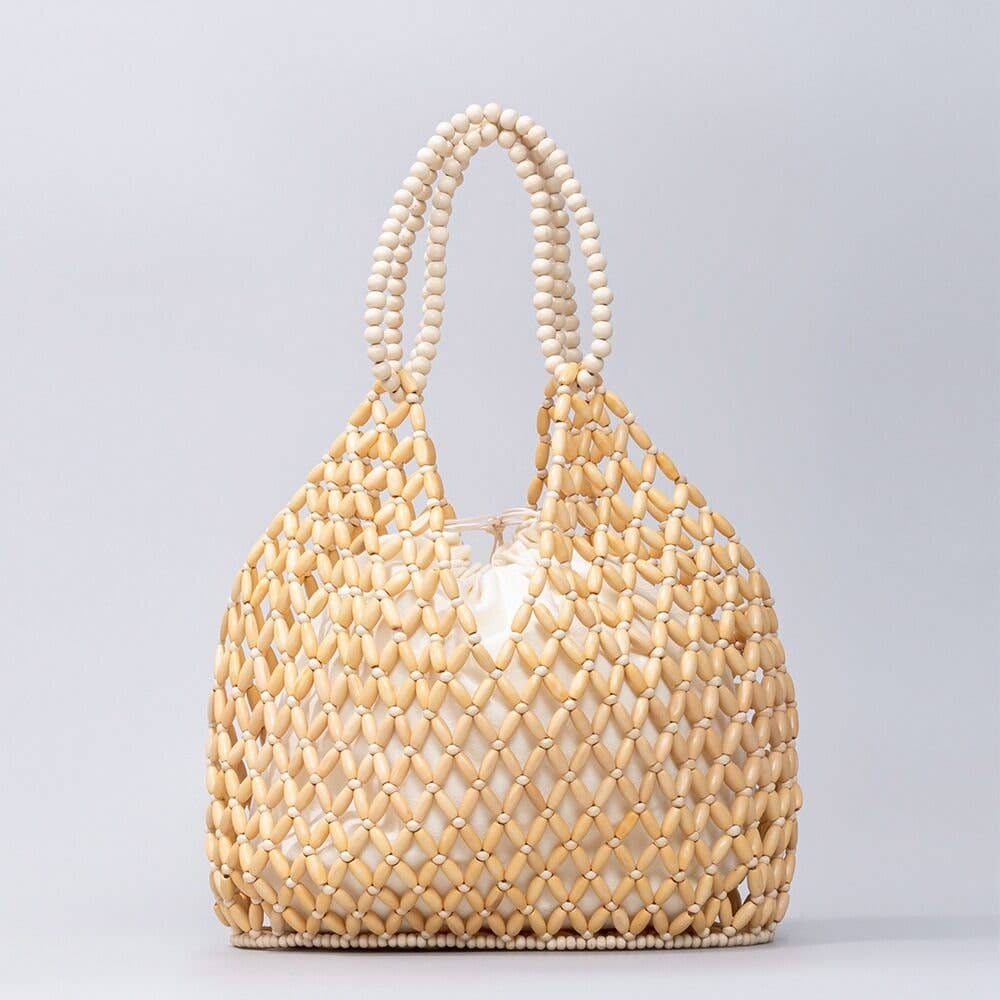 Handmade Wooden Bead Commuter Bag
