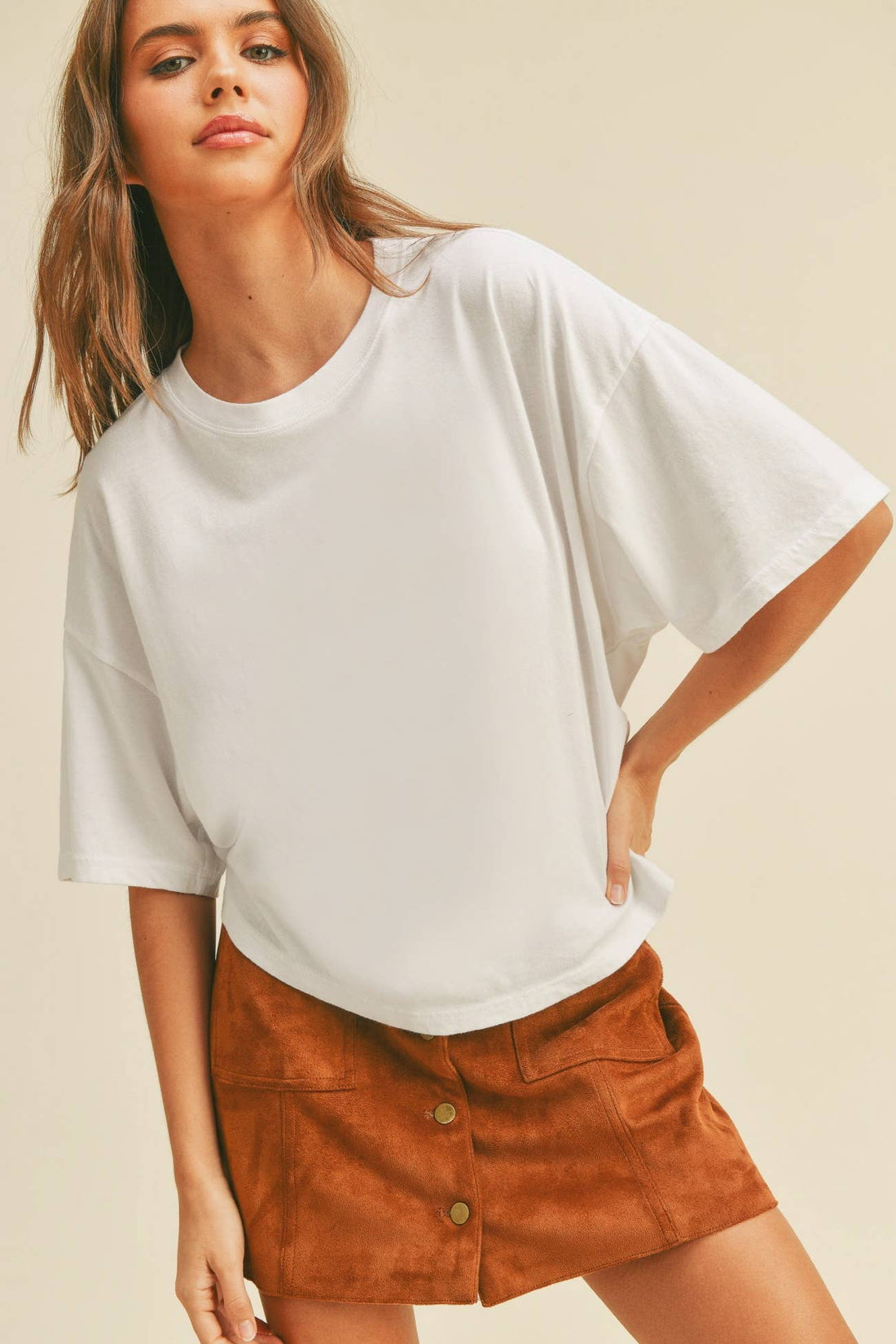 Essential Long Cropped T-Shirt