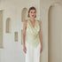 CHIC MINIMALIST V NECK WRAP HALTER NECK TOP-TI6247FO - Salt & Creek