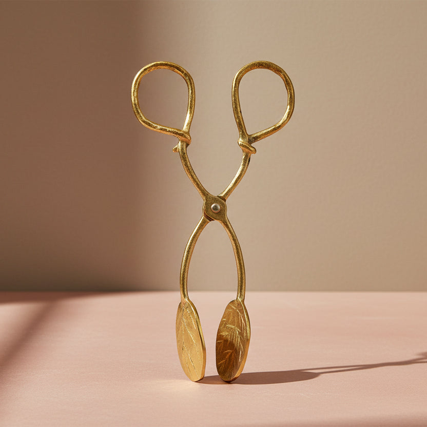Brass Leaf Tongs