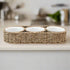 Hand-Woven Basket with Ceramic Bowls, Set of 4