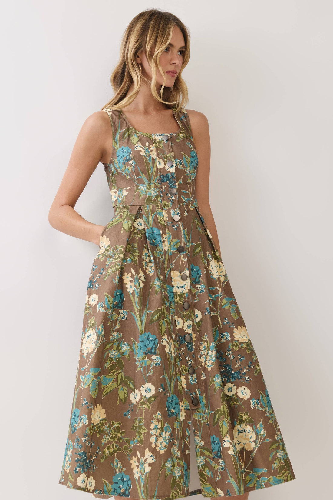 Katherine Button Down Midi Dress - Salt &amp; Creek