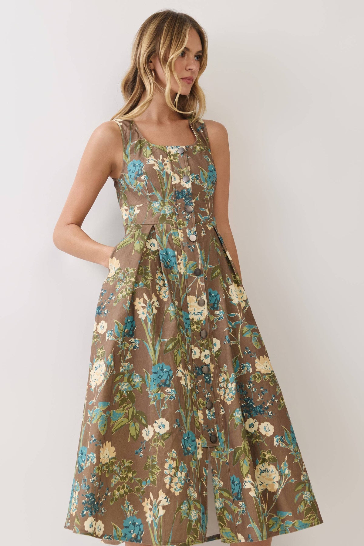 Katherine Button Down Midi Dress - Salt &amp; Creek