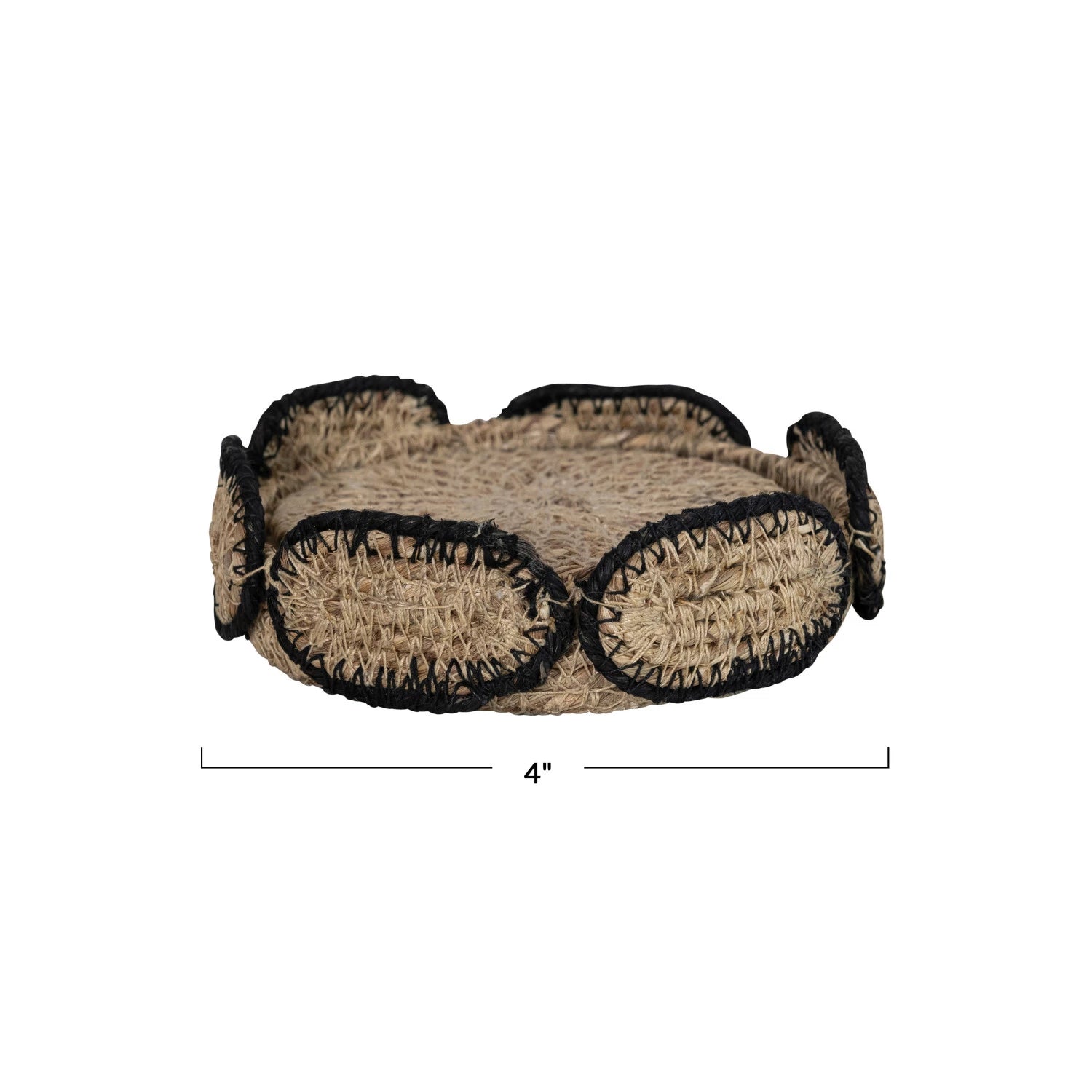 Seagrass Coasters w/ Basket (Set of 4) - Salt &amp; Creek