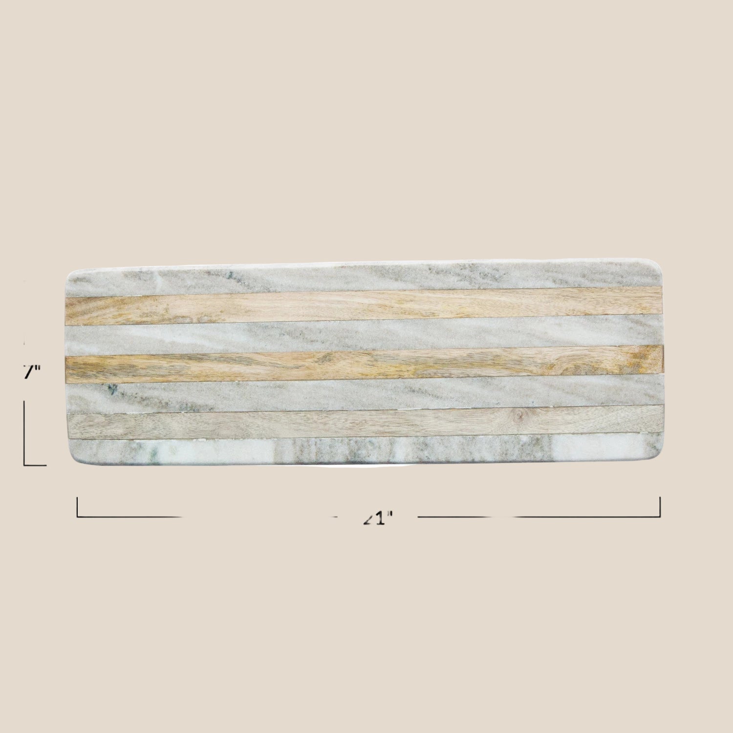 Marble &amp; Mango Serving Tray - Salt &amp; Creek