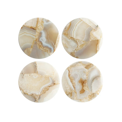 Agate Coasters, Set of 4