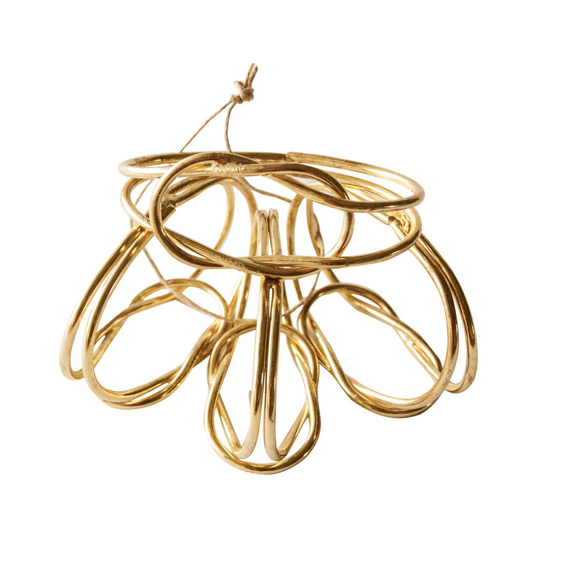 Metal Twisted Knot Napkin Rings, Set of 4
