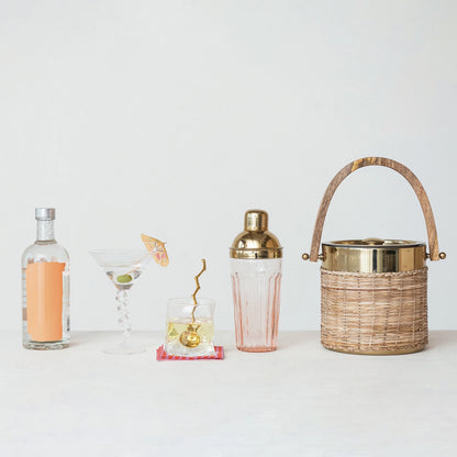 Rattan Ice Bucket - Salt &amp; Creek