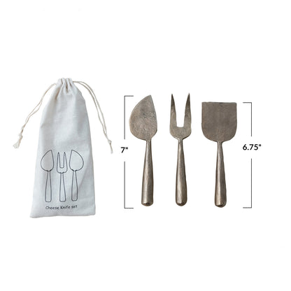 Rustic Metal Cheese Servers