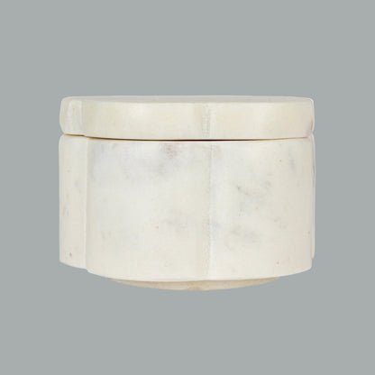 Marble Scalloped Stackable Pot