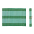 Hand-Woven Bamboo Placemat with Stripes, Teal & Green