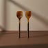 Natural Horn Spoon with Wood Handle (Each One Will Vary)