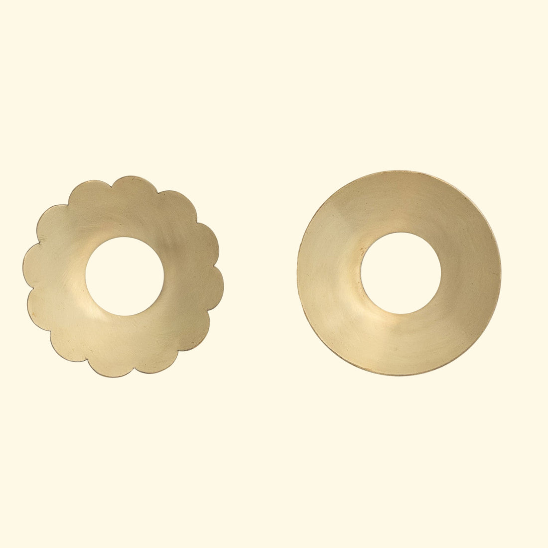 Brass Candle Bobeche, 2 Styles (Fits Standard Sized Taper)
