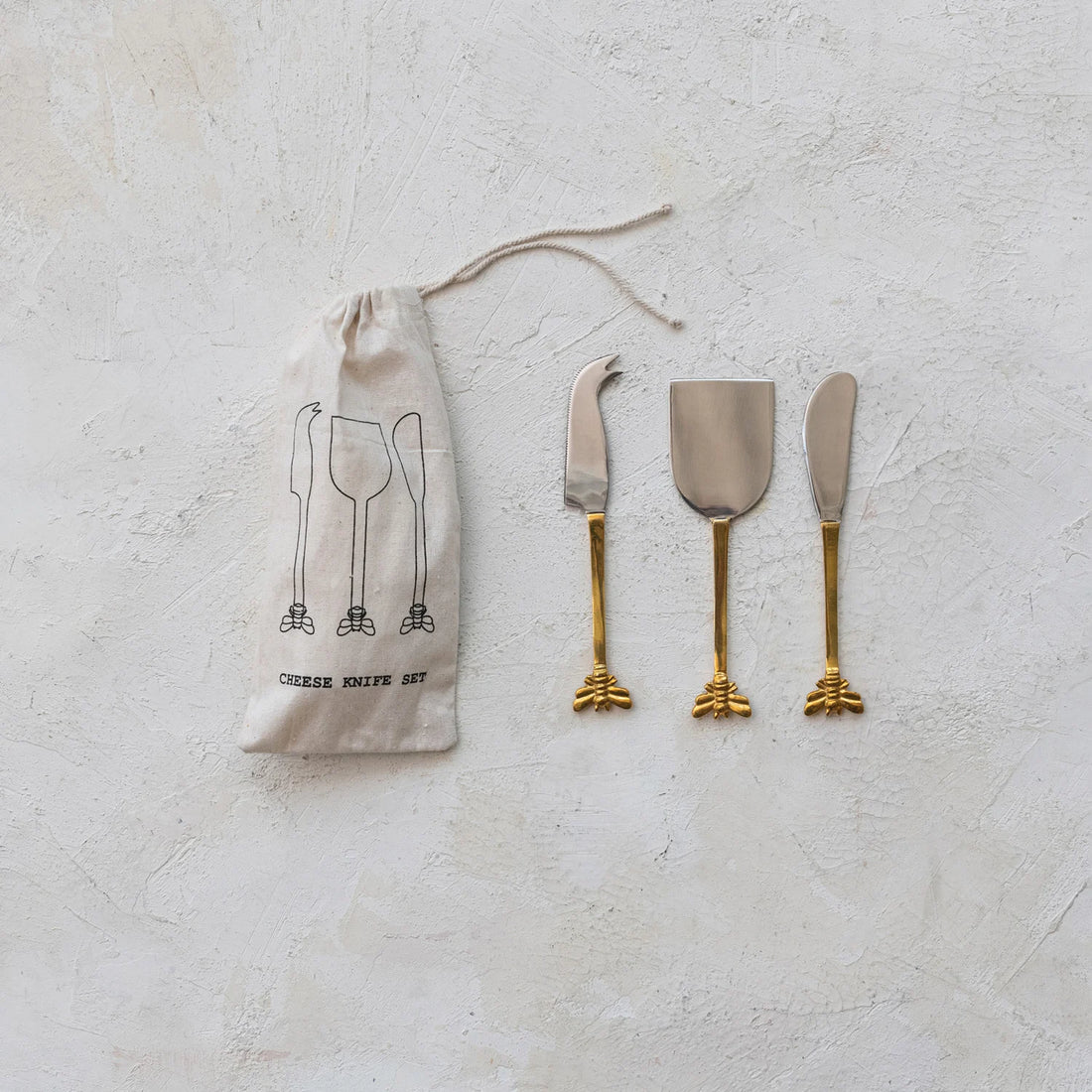 Honeybee Cheese Knives