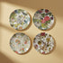 Printed Stoneware Plate w/ Botanicals, 4 Styles