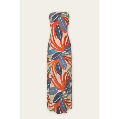 Lagoon Daze Strapless Tie Back Maxi Dress - Salt &amp; Creek