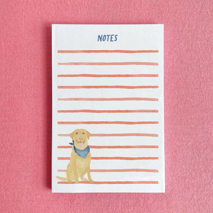 Americana Dog Notepad | Yellow Lab Notepad | Dog Notepad