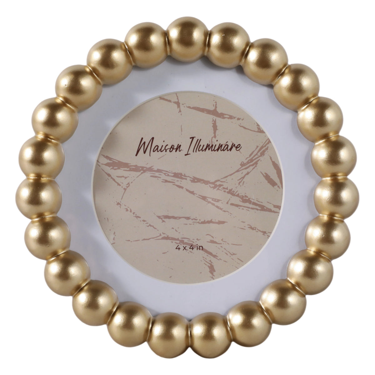 Beaded Matte Gold Picture Frame - Salt &amp; Creek