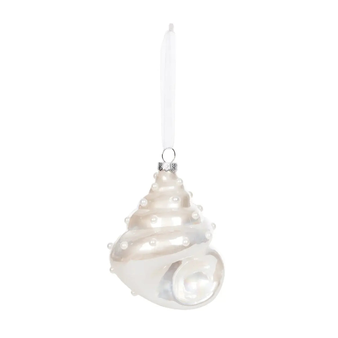 Pearlescent Conch Shell Ornament