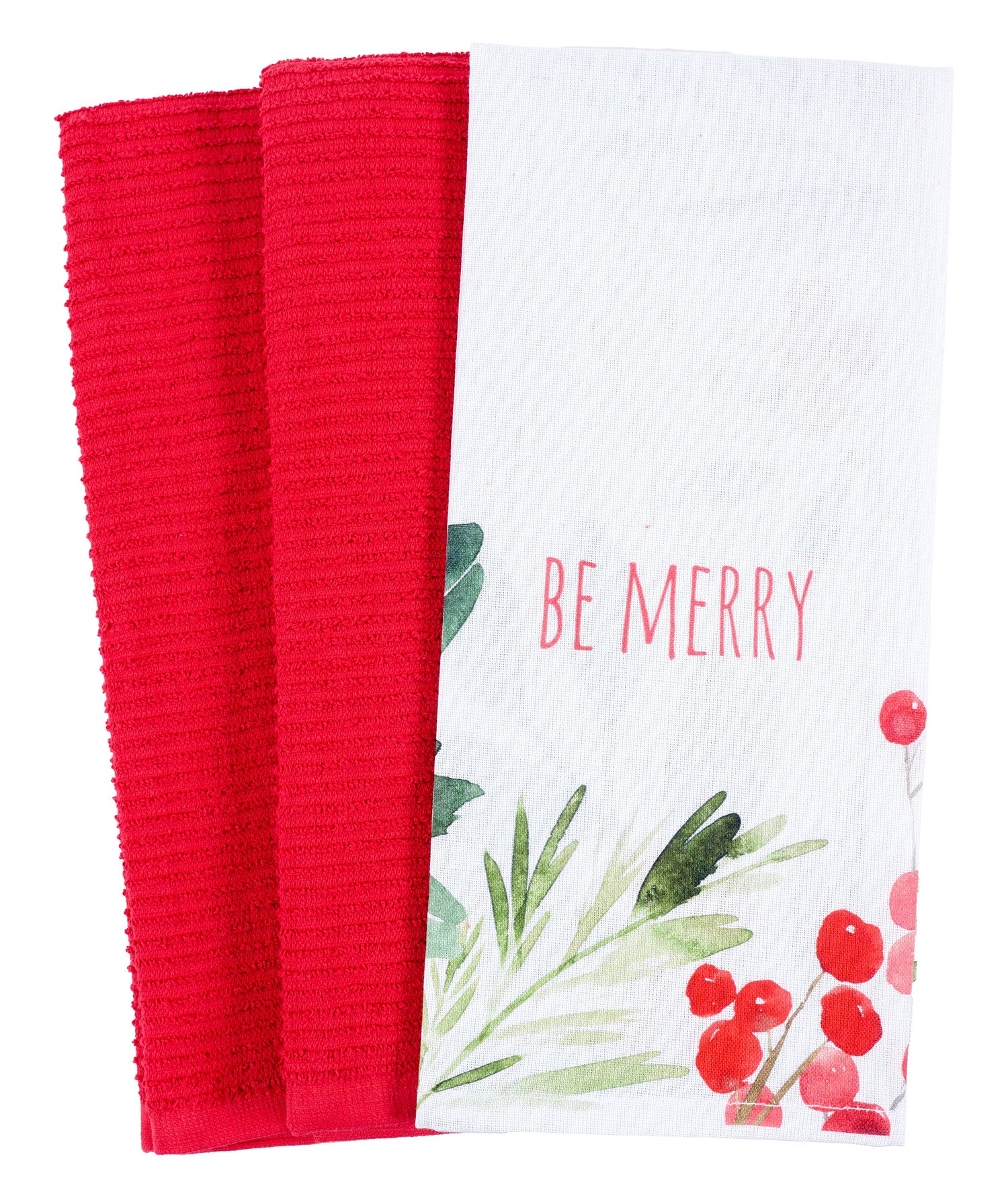Holiday Kitchen Tea Towels - Set of 3
