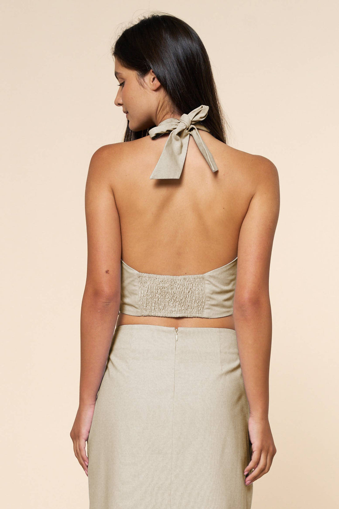 Seashell Muse Crisscross Halter Top