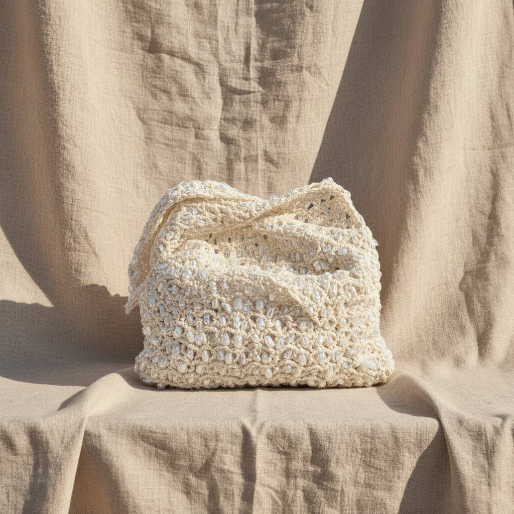 Casual Handmade Woven Hollow Beaded Shoulder Bag - Salt &amp; Creek