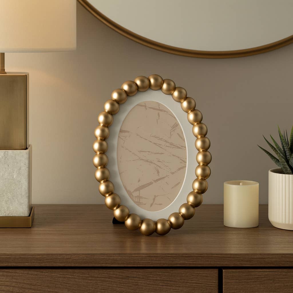 Isla Beaded Oval Frame