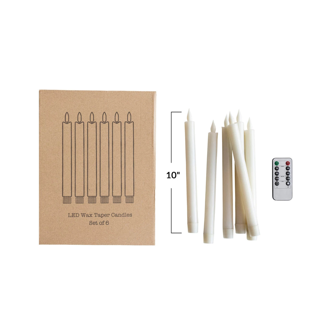Flameless LED Wax Taper Candles - Salt & Creek