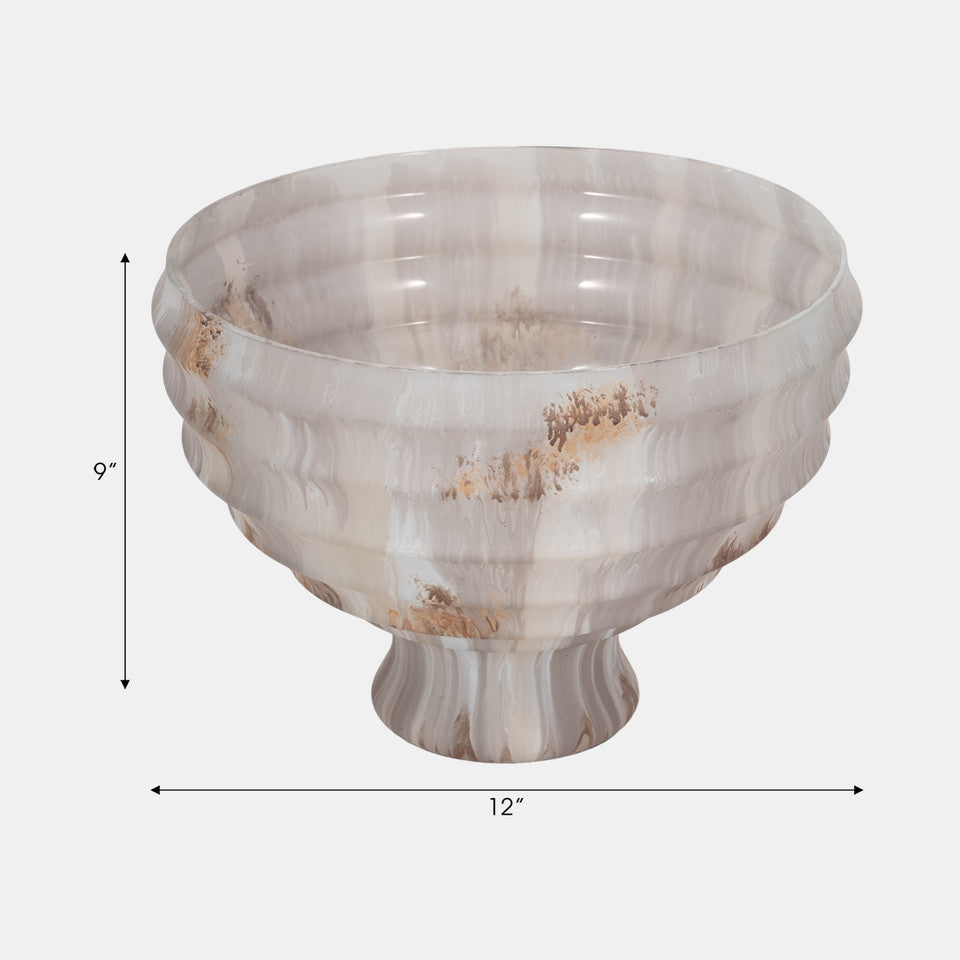 Lustre Pedestal Bowl