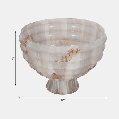 Lustre Pedestal Bowl