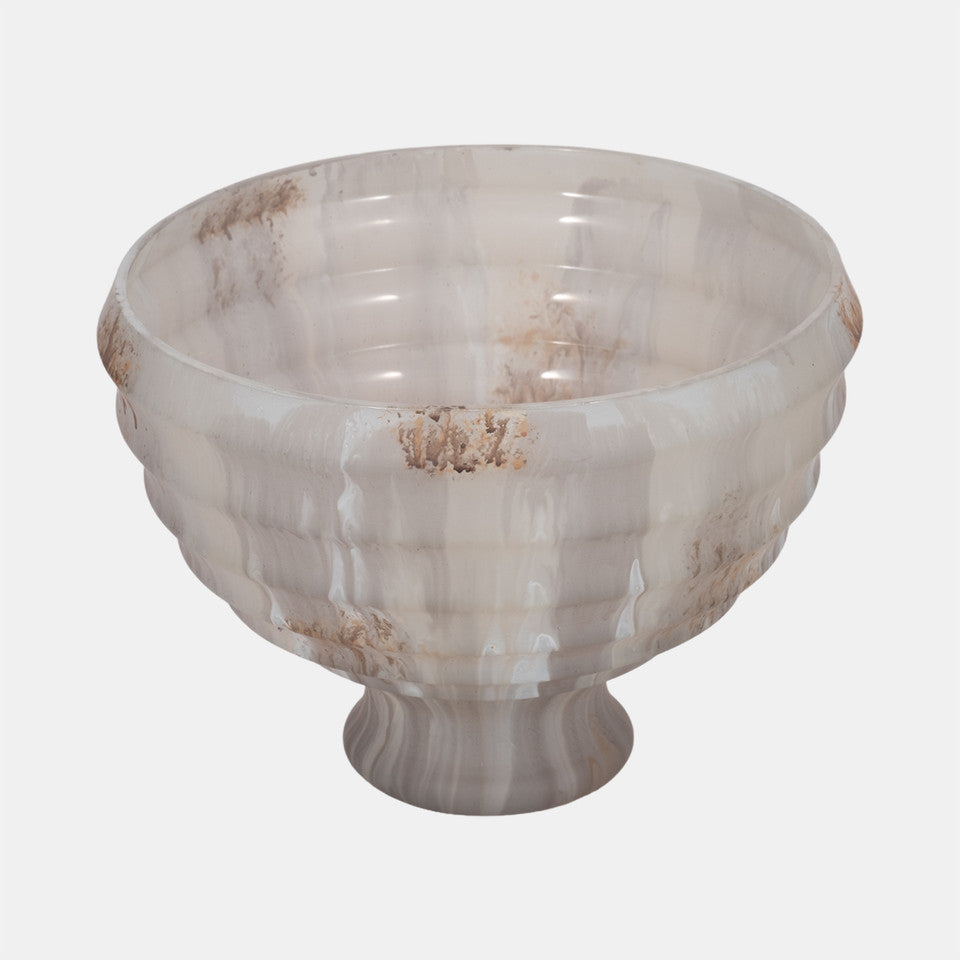 Lustre Pedestal Bowl