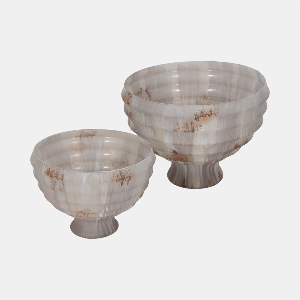 Lustre Pedestal Bowl