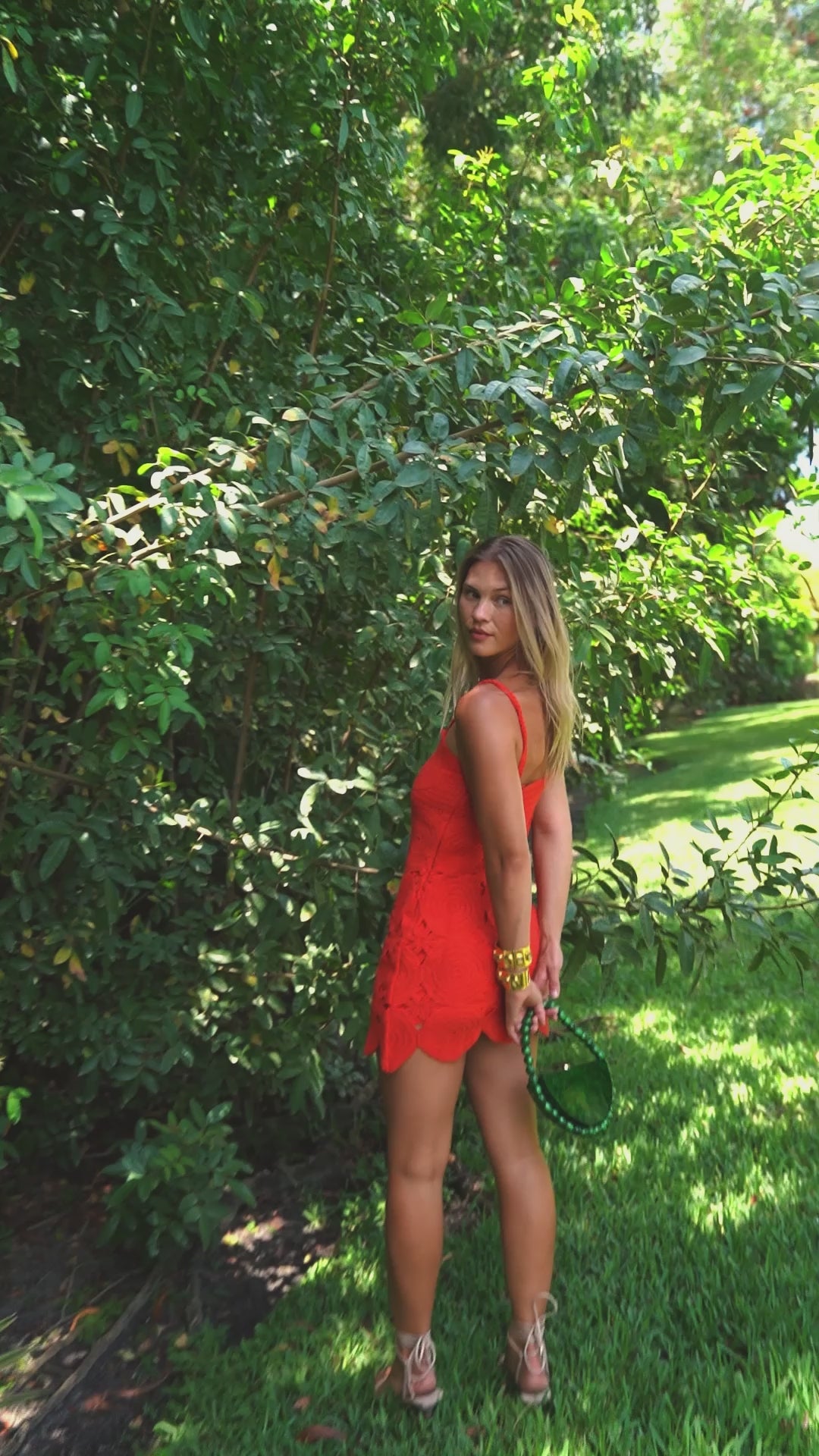 The Citrine Crochet Mini Dress