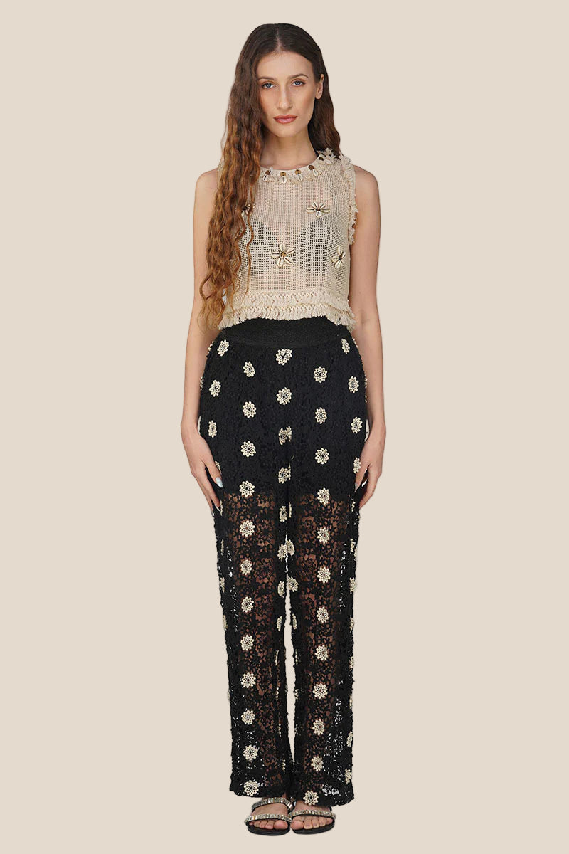 Talia Crochet Fringe Embellished Top - Salt &amp; Creek